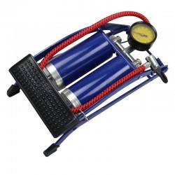 AM-24007 Double tube foot pump with watch