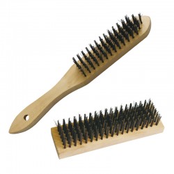 AM-25601 Steel wire brush wooden handle