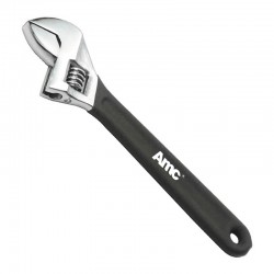 AM-17003 Adjustable wrench single colour dipped handle
