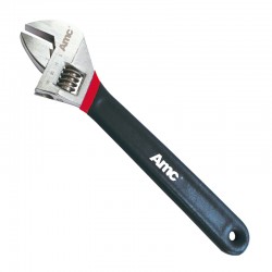 AM-17004 Adjustable wrench double colour dipped handle