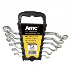 AM-17075 6pcs double ring wrench in clamp packing