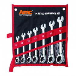 AM-17080 7PC metric gear wrench set